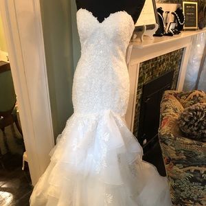 Wedding dress size 16. Worn only once